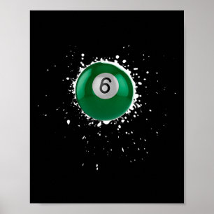 Coola 6-boll, 6 miljarder Bassäng-lagförslag för f Poster