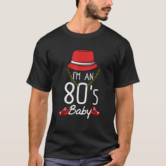 Coola 80 tals Bebis Retro Mode Throwback Kultur Pa T Shirt (Framsida)