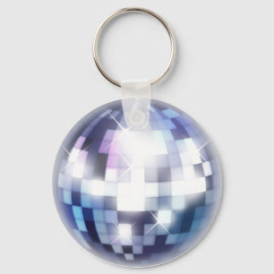 Coola 80s Disco Boll Nyckelring