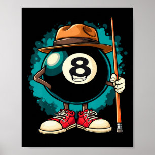 Coola 8 Boll-tecken - många miljarder Poster