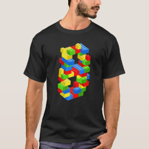 Coola 8:e födelsedag Byggnad blockerar 8 år gammal T Shirt