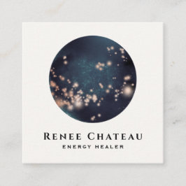 Coola Abstrakt Celestial Måne och Stars Fyrkantigt Visitkort