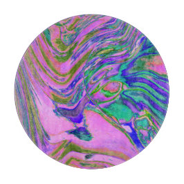 Coola Abstrakt Chartreuse och Shock rosa Groovy Re