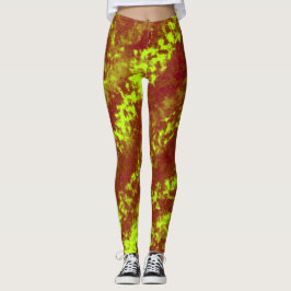 Coola Abstrakt Crayon Mönster Leggings