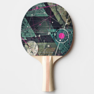Coola Abstrakt Digital Graffiti Art Geometic Pingisracket