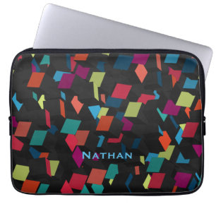 Coola Abstrakt Geometric Cube Mönster Personlig Laptop Fodral