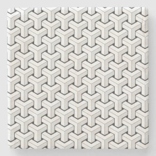 Coola Abstrakt Isometric Y Shaped Cubes Stenunderlägg
