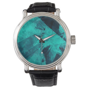 Coola Abstrakt Jagged Blue Art Armbandsur