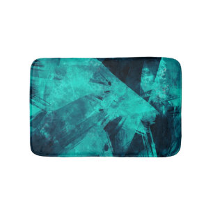 Coola Abstrakt Jagged Blue Art Badrumsmatta