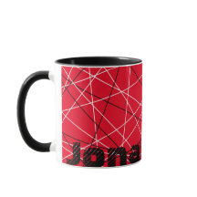 Coola Abstrakt Red Stripe Guitar Namn