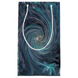 Coola Abstrakt Retro Black och Teal Cosmic Swirl