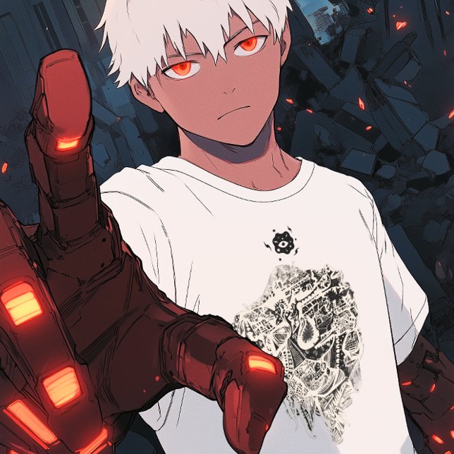 Coola Abstrakt White Bläck T-Shirt (Skapare uppladdad)