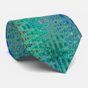 Coola abstrakta gröna och svarta atomära retro-sic slips