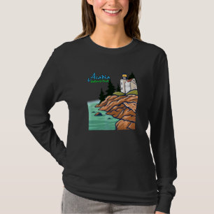Coola Acadia nationalpark Maine Lighthouse Visitor T Shirt