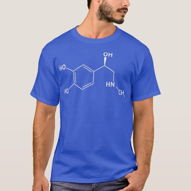 Coola Adrenaline Chemical Molecule Chemitry T T Shirt (Framsida)