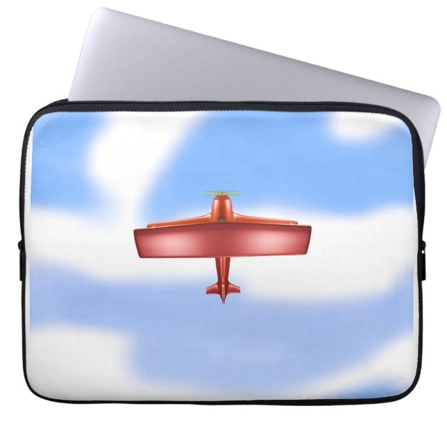 Coola Adventurous Flies Red Flygplan Electronics B Laptop Fodral (Framsidan)