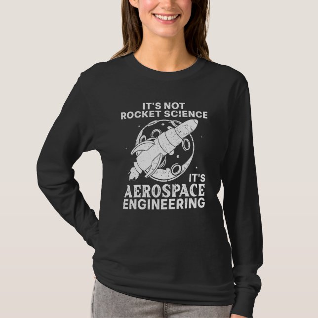 Coola Aerospace Ingenjör För manar Women Rocket Sc T Shirt (Framsida)