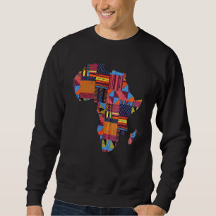 Coola African Karta För manar Women Traditional Ke Lång Ärmad Tröja