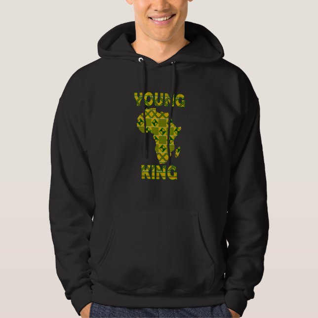 Coola African Kente Art Manar Boys Kids African Am Hoodie (Framsida)