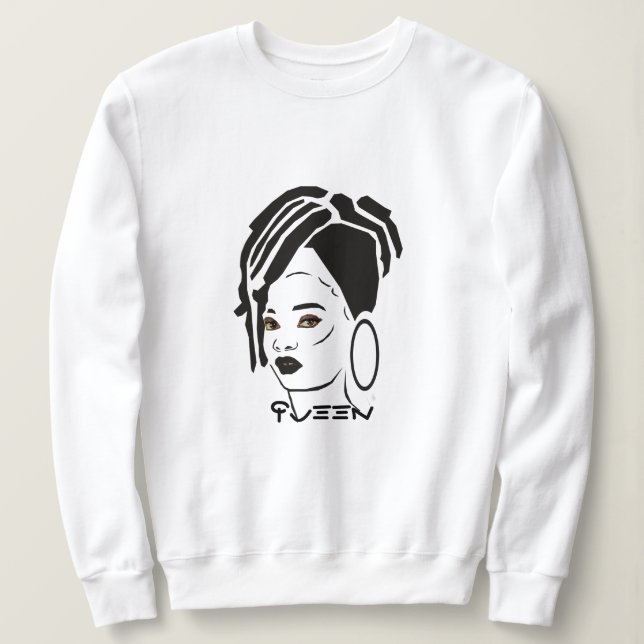 Coola African Queen Sweatshirt T Shirt (Design framsida)