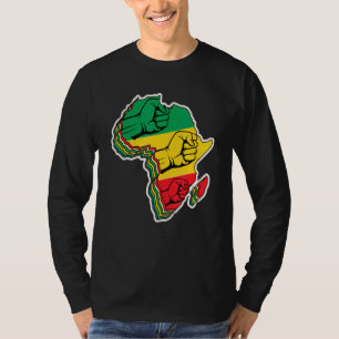 Coola Afrika Kente Trasa För manar kvinnor i Afrik T Shirt