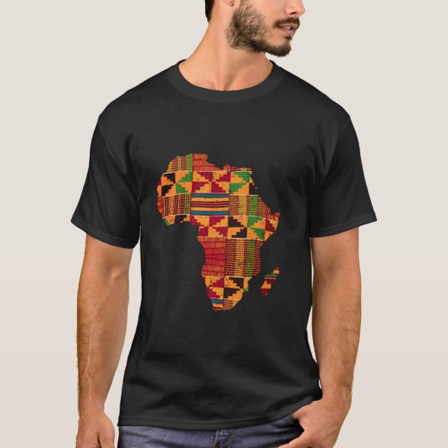 Coola Afrika Kente Trasa Gift För manar Women Afr T Shirt (Framsida)