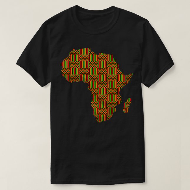 Coola Afrika Kente Trasa Gift För manar Women Afr T Shirt (Design framsida)