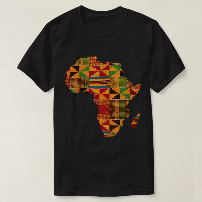 Coola Afrika Kente Trasa Gift För manar Women Afr T Shirt (Design framsida)