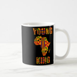 Coola afrikanska Kente Art Män Pojkar Kids afrikan Kaffemugg