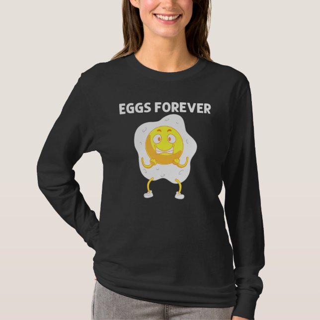 Coola Ägg För manar kvinnor som har fluktuerat bak T Shirt (Framsida)