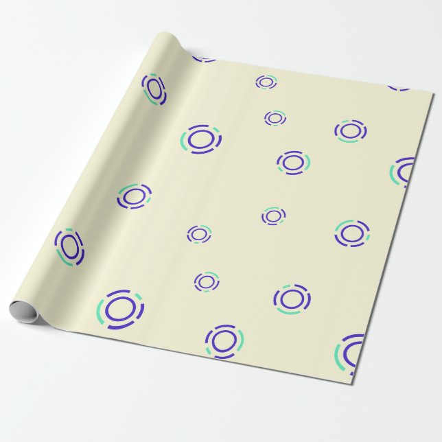 Coola Aion Cryptocurrency Coin Sign Mönster Presentpapper (Utrullad)