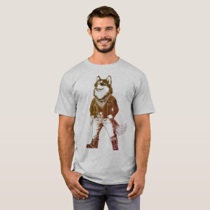 Coola Alaska Malamute Rapper med solglasögon T Shirt