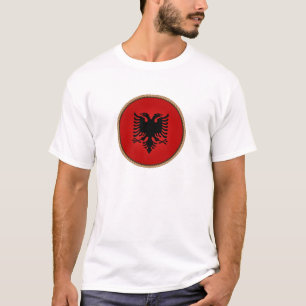 Coola Albaniens Flagga T Shirt
