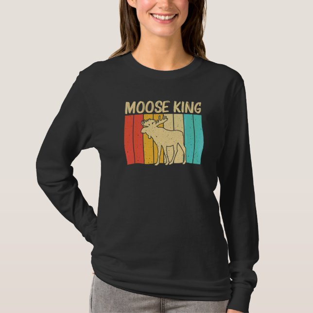 Coola Älg För Män Pojkar Älg Hjort Tjur Älg T Shirt (Framsida)