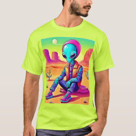 Coola Alien Desert Chillin T Shirt