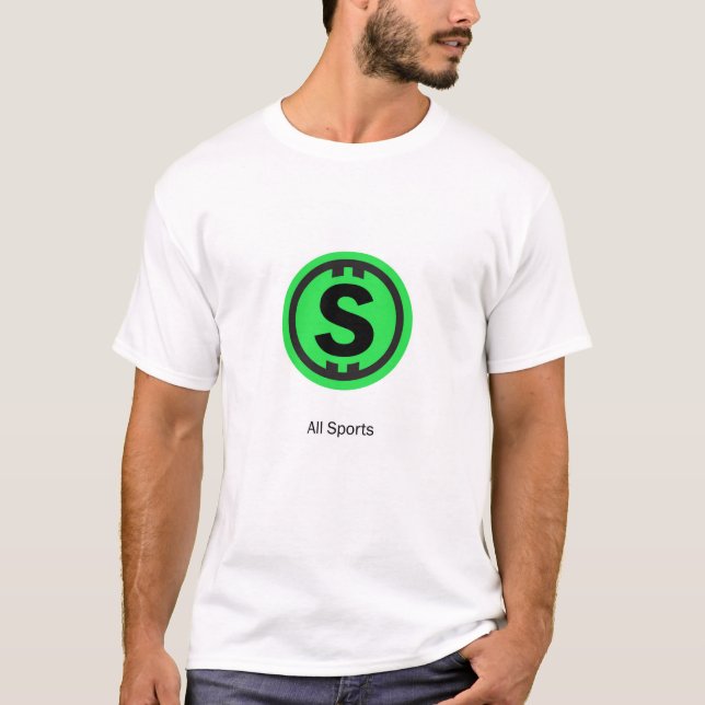 Coola AllSports Cryptocurrency Coin Sign T Shirt (Framsida)
