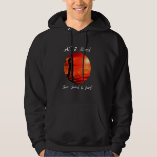 Coola allt jag behöver Sol Sand-Surfa Hoodie
