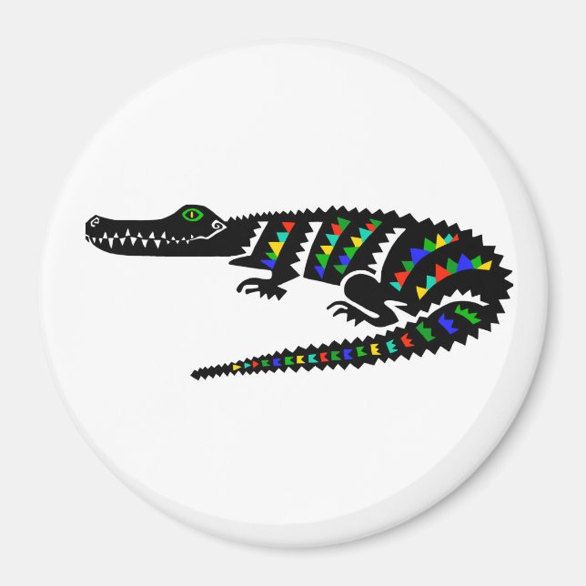 Coola American CROCODILE -Wildlife -Reptile- natur Magnet (Framsidan)