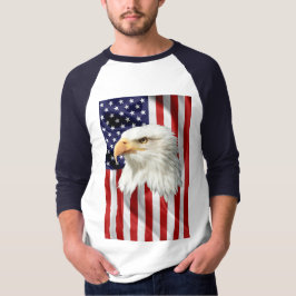 Coola American Eagle, USA flagga, Patriotic T Shirt