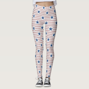Coola American Flagga Stil Leggings