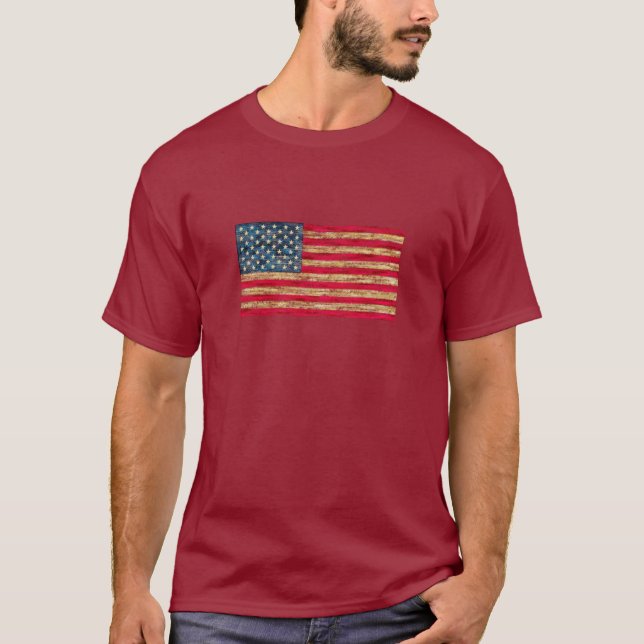 Coola American Flagga T-shirt (Framsida)
