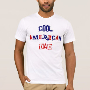 Coola American Pappa i stort I T-Shirt