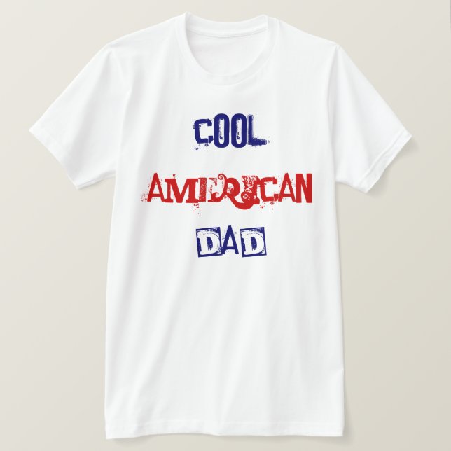 Coola American Pappa vid Large II T-shirt (Design framsida)