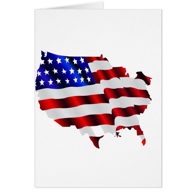 Coola Amerika, USA, LEDSEN flagga, Sochi-spel Hälsningskort (Framsidan)