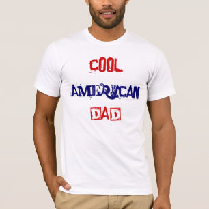 Coola Amerikanska Pappa i stort I Tee Shirt