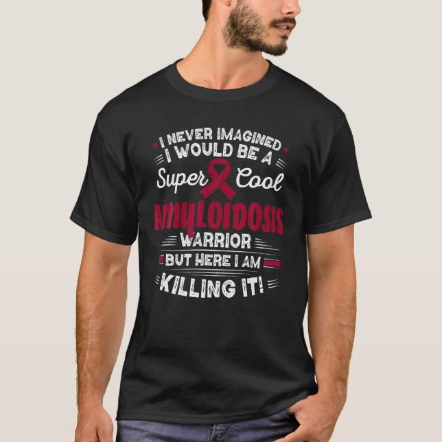 Coola Amyloidos Warrior Amyloidos Medkänsla T S Shirt (Framsida)