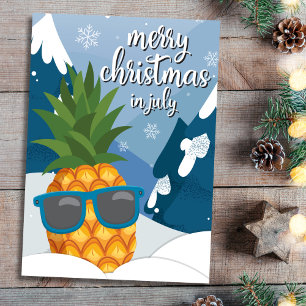 Coola Ananas jul i juli-hälsningskort Tack Kort
