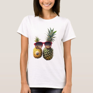 Coola Ananas med Solglasögon – Roliga Sommar Vibba T Shirt