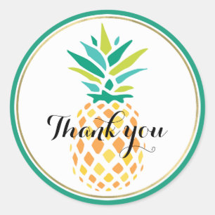 Coola Ananas Runt Klistermärke