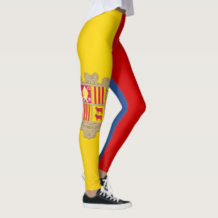Coola Andorra Flagga Mode Leggings